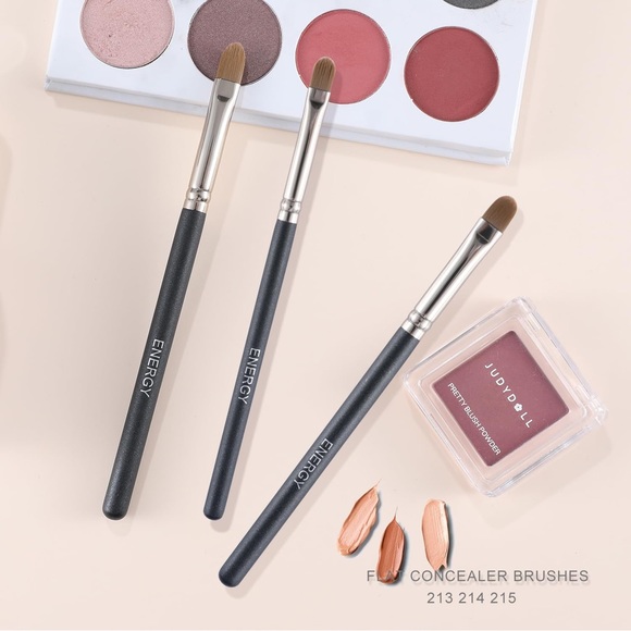 Flat Concealer Brushes Set Professional Eye Blending Brush for Face & Eyes - Picture 2 of 11